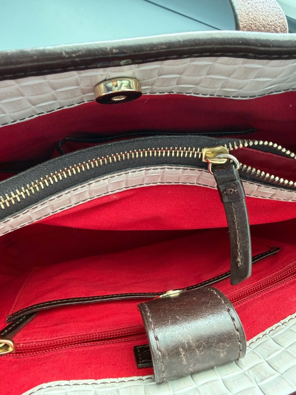 Dooney & Bourke Liliana  Woven Leather Tote - Picture 12 of 12